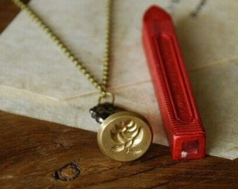 Necklace Wax Seal Stamp--Wax Seal Stamp - Wax Seal -- 4 Styles to choose