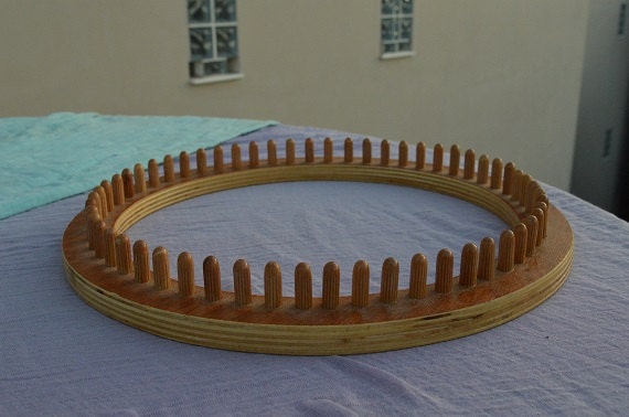 round wood knitting loom