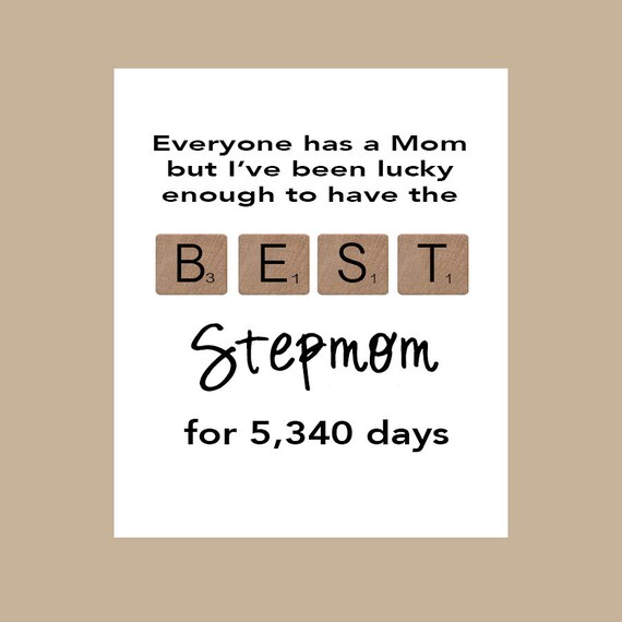 Items Similar To Stepmom Birthday Card New Stepmom Card Best Stepmom