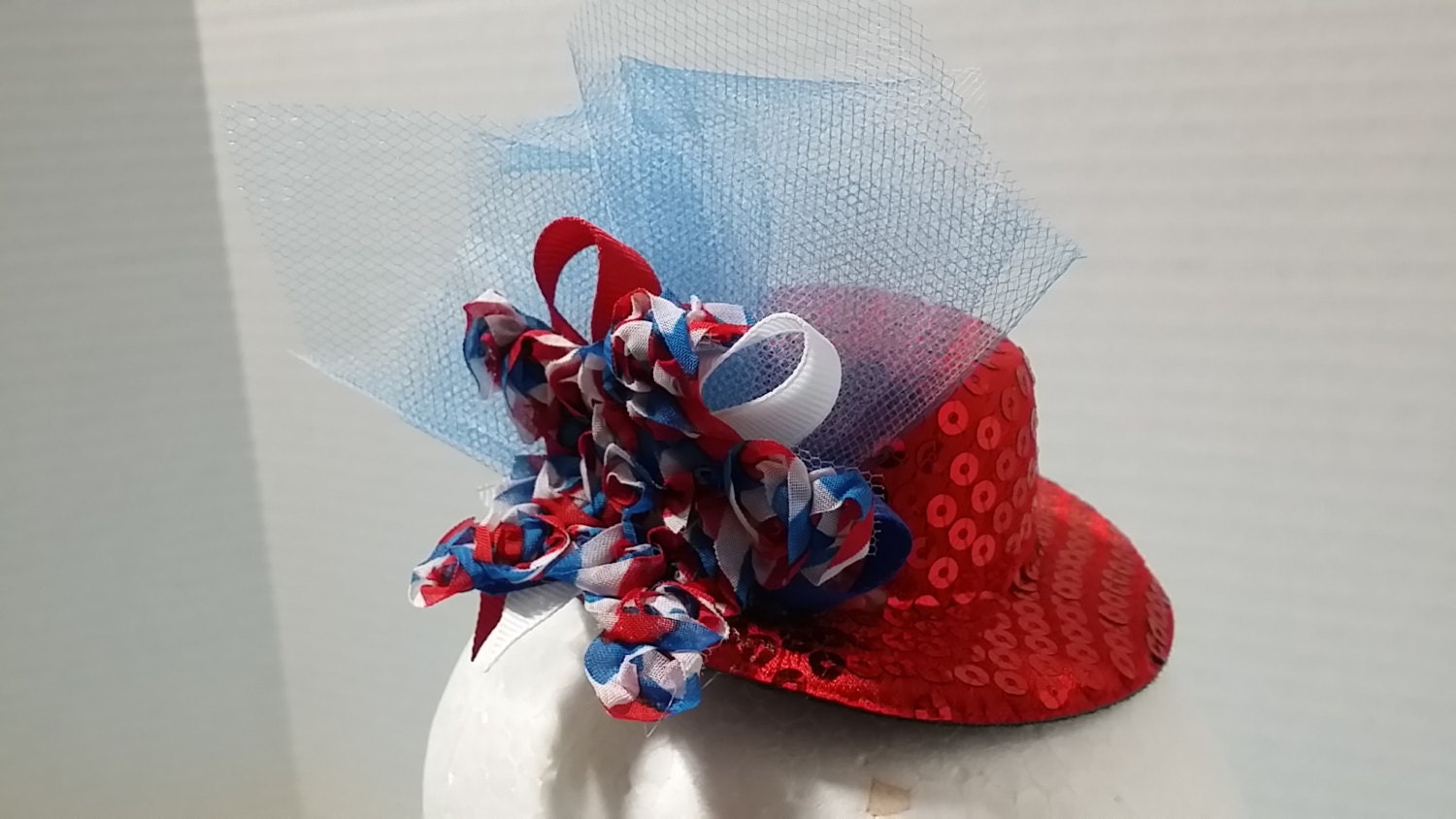 4th of july sequin cowboy hat