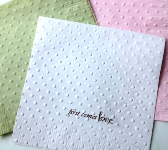 Wedding Napkins Bridal Shower Napkin Engagement Party