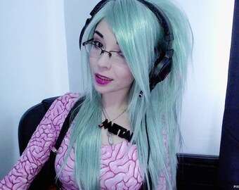 Deadly Sin Straight Layered Wig in Pale Green