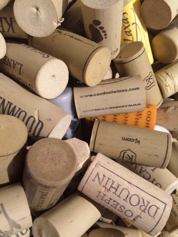 Synthetic Wine Corks Used lot 100 by ButtonsBitsnBaubles on Etsy