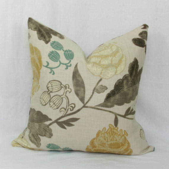 Items similar to Botanical decorative throw pillow cover. 18