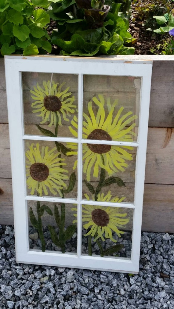 Sunflower Window by BrocksCreations on Etsy