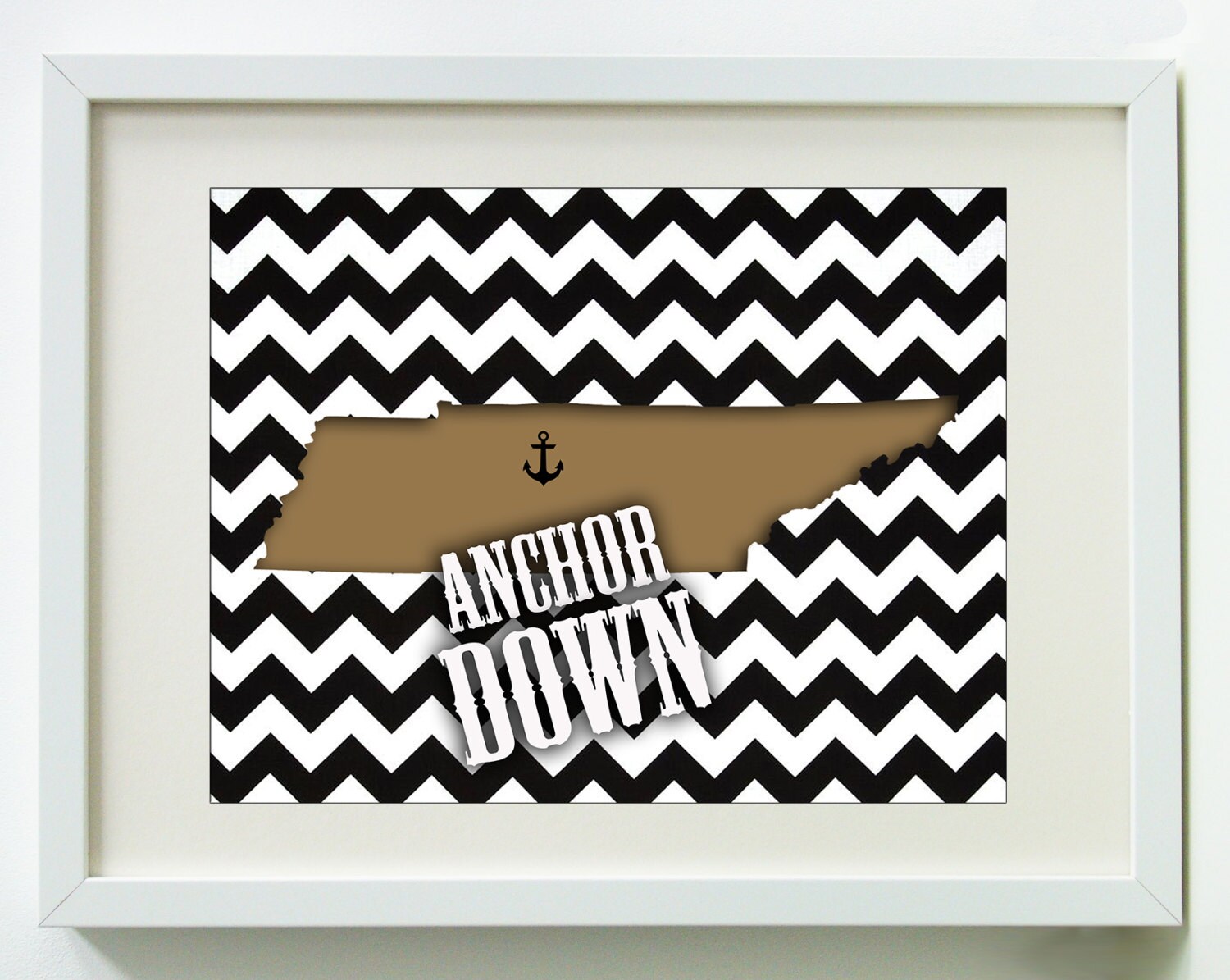 Anchor Down Vanderbilt printable poster graphic with by KatiLillie