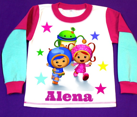 Team Umizoomi Girl Pajamas Personalized by FantasyKidsDesigns