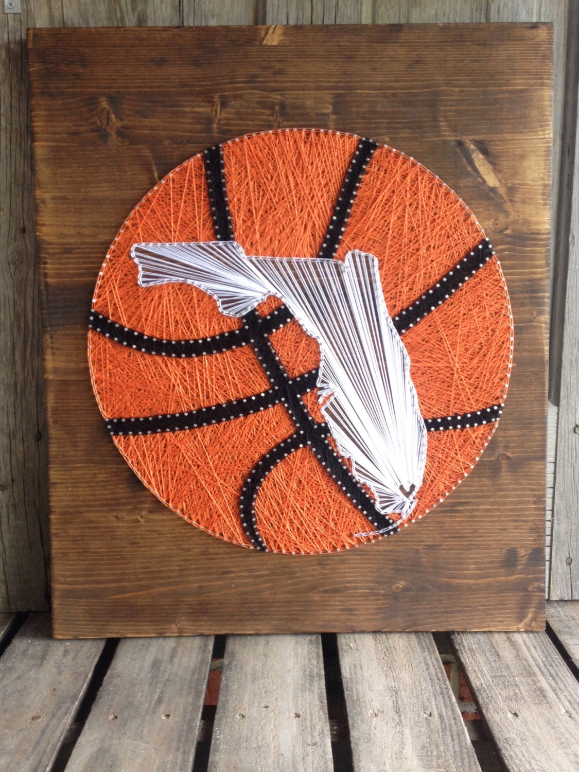 String Art String Art Basketball String Art State by GrizzlyandCo