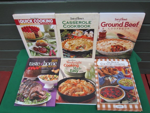 6 TASTE of HOME Annual Recipes Cookbooks Country Cooking