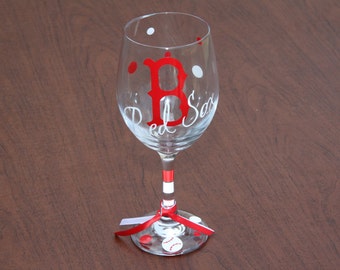 Boston Red Sox Glassware, Sports Glassware, Baseball