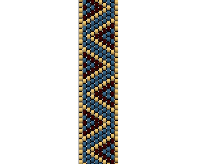 Peyote Pattern Flat Even Count Chart Off Loom by PeyotePatterns