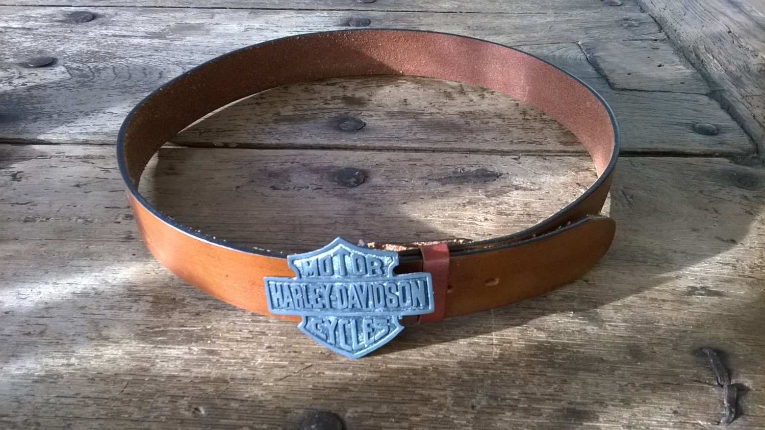 Harley Davidson Belt with Buckle by LisasTradingPost on Etsy