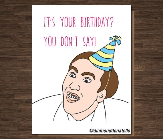 Nicolas Cage Birthday Card