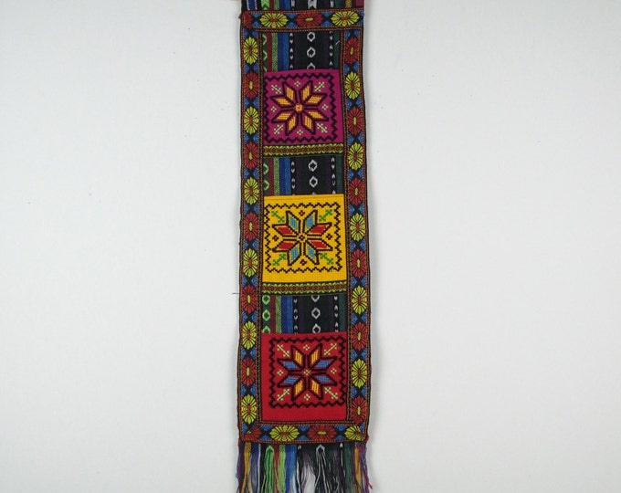 Colorful Cross-stitch Tapestry Decorative Envelope Pocket Mailslot Storage Bag Wall Decor