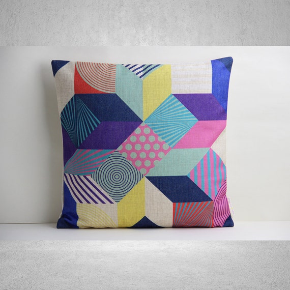 Geometric Pillow Cover Pillow Cover Decorative by SamanthaEmma