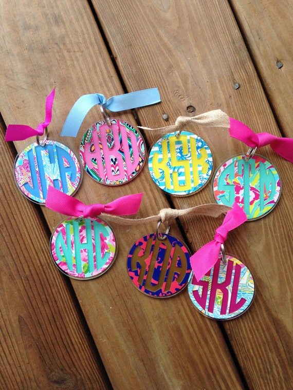 Download Lilly Inspired Monogram Acrylic Key Chain by ...