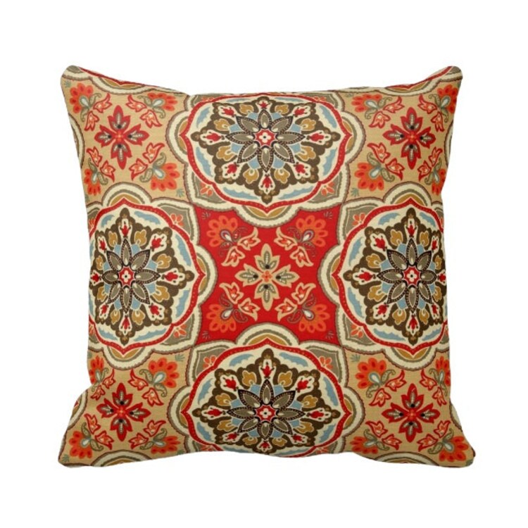 Zippered Tapestry Bohemian Indian Pillow by PrimalVogueHomeDecor