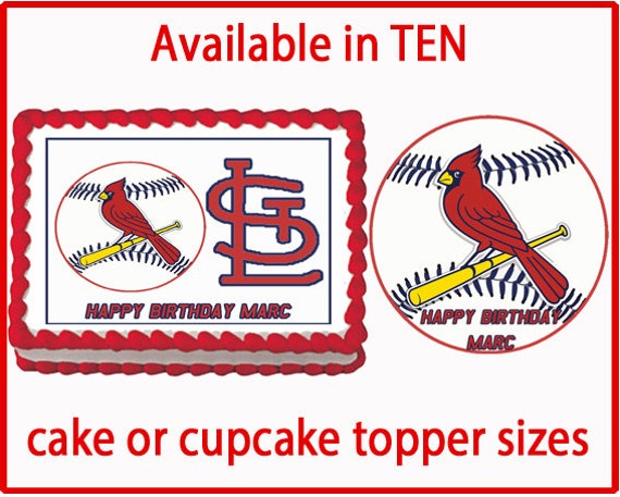 St. Louis Cardinals Edible Cake Cookie or by CakeDesignShop