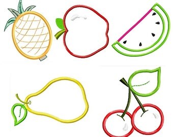 Crochet Pattern FRUIT APPLIQUE 2 PDF 00383