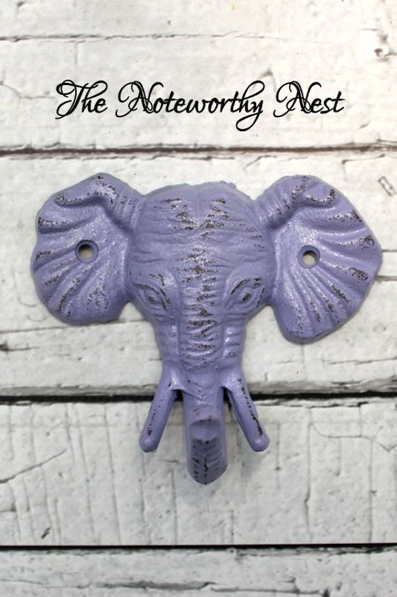 Elephant Wall Hook // cast iron hook // Iron by TheNoteworthyNest