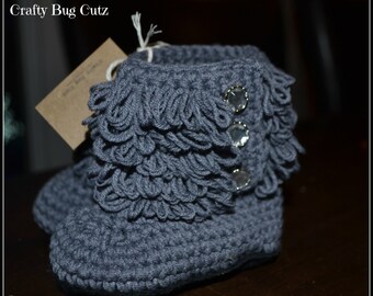 Crochet Furrylicious booties