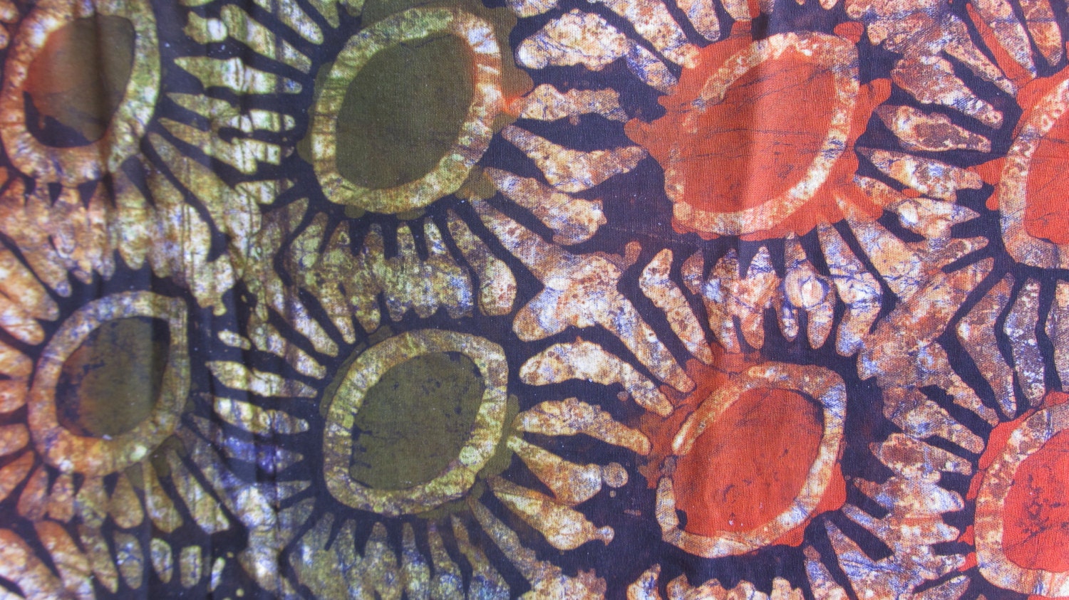 Ghanaian textiles, batik, tie and dye, 100 cotton, original African