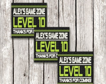Video Game Party Favor Tags - Gamer Birthday Party - Gamer Loot Bag Favors - DIY Printable