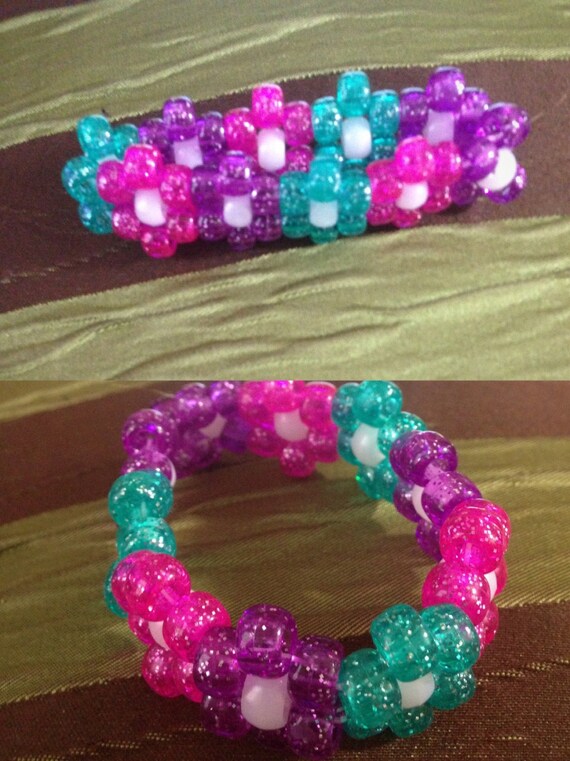 Daisy Rave Kandi Bracelet by KawaiiGirlCreations on Etsy