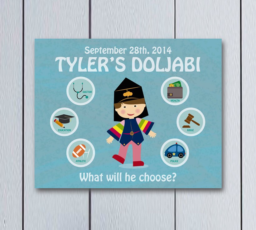 Doljabi Board Custom Korean Dol personalized children