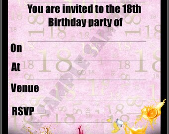 Items similar to 1st Birthday Party invitations with birds on front for ...