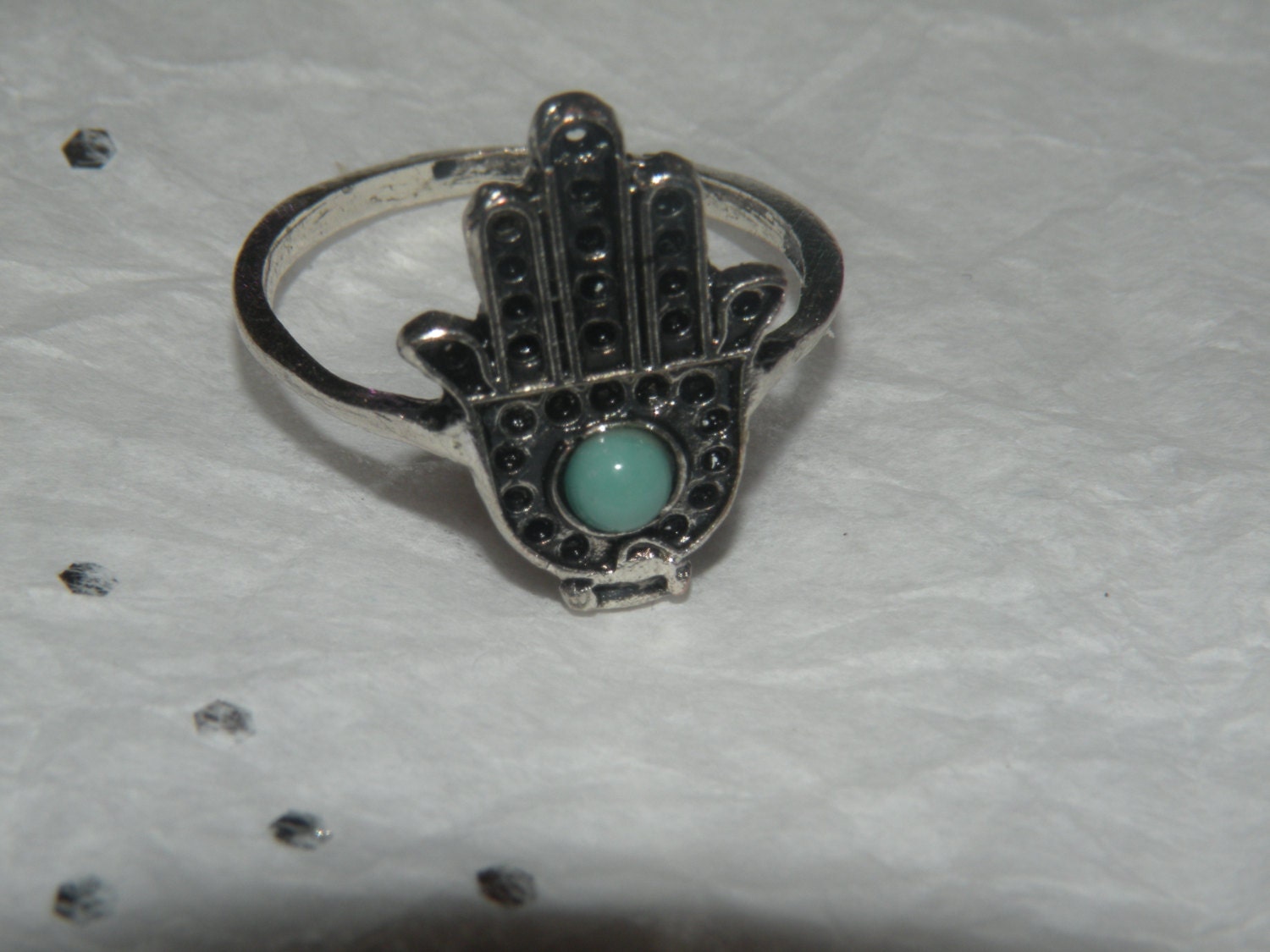 Saint+To+Ward+Off+Evil Hamasa Knuckle rings to ward off Evil Eye by MagicMountainStore