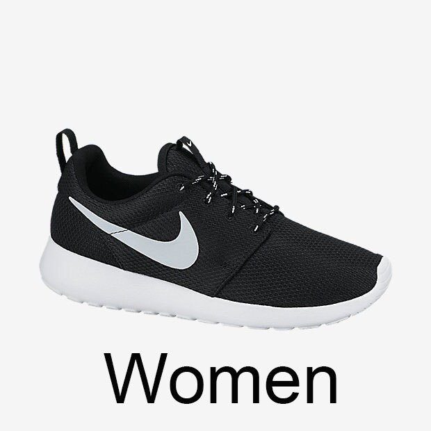 nike roshe one black and white mens