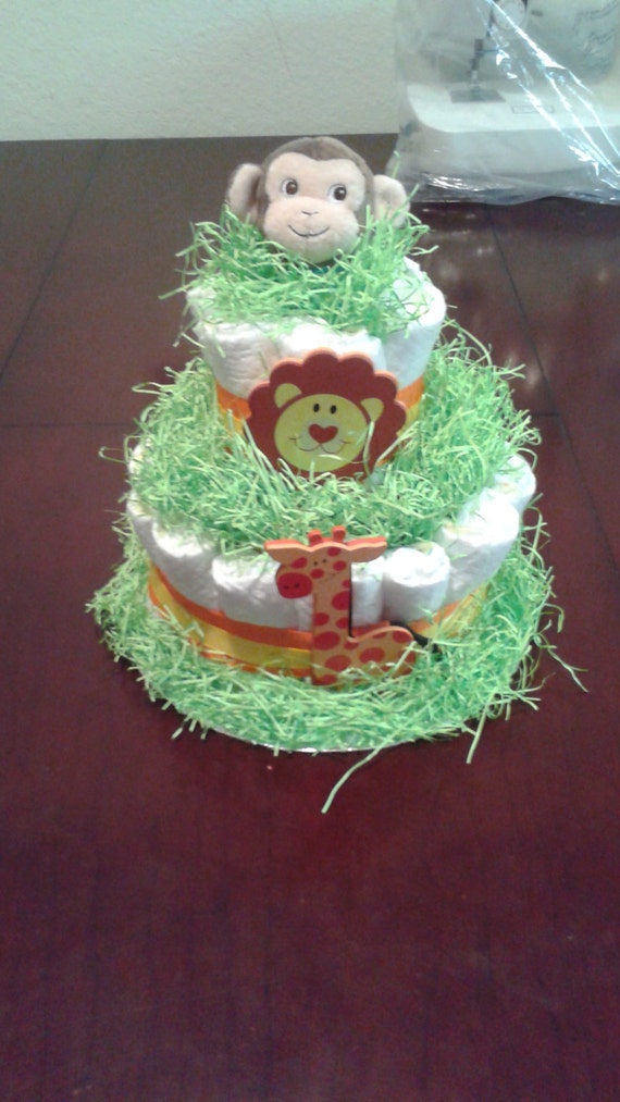 Custom Safari Diaper Cake