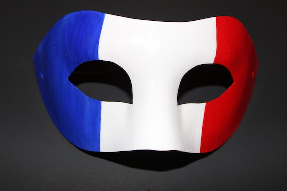 Men's France flag mask