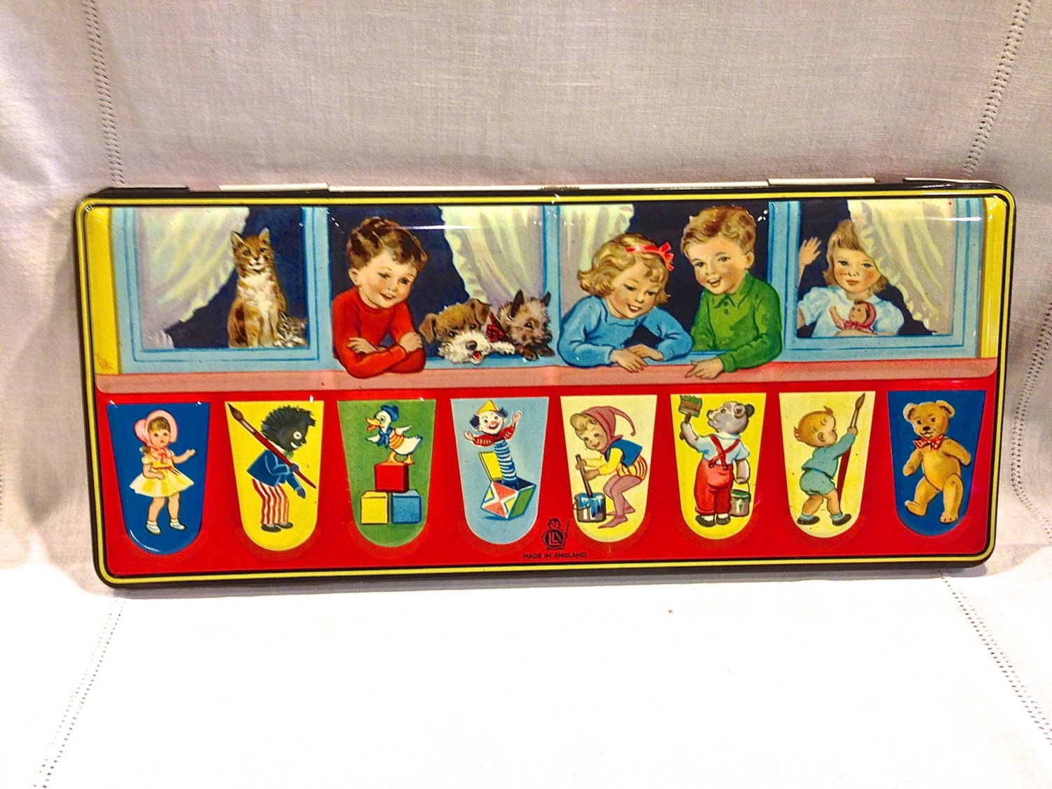 Metal Watercolor Paint Box, Made in England, Children's Water Colors