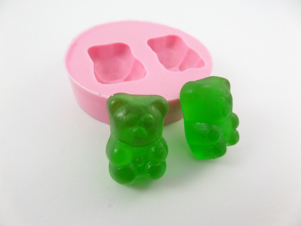 Gummy bear mold mould. Flexible. Scrapbooking resin by NatuMolds