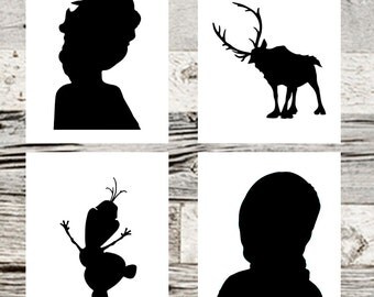 Popular items for frozen silhouette on Etsy