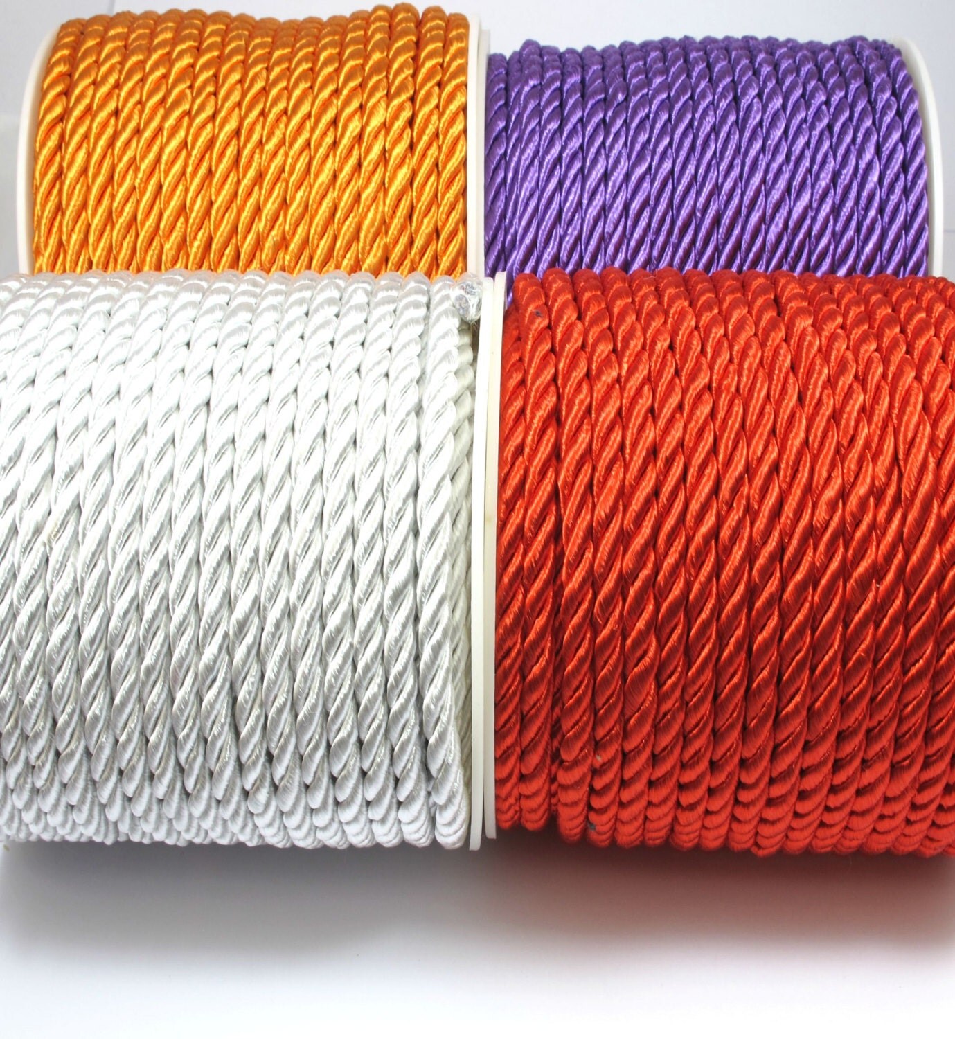 5mm Twisted Rayon Satin Rope Silk Braid