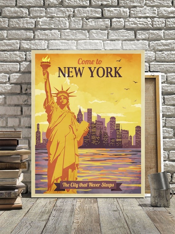 New York Print New York art print printable wall by SetiPosters