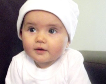 Super cute cotton jersey babies beanie, made from Australian fabric