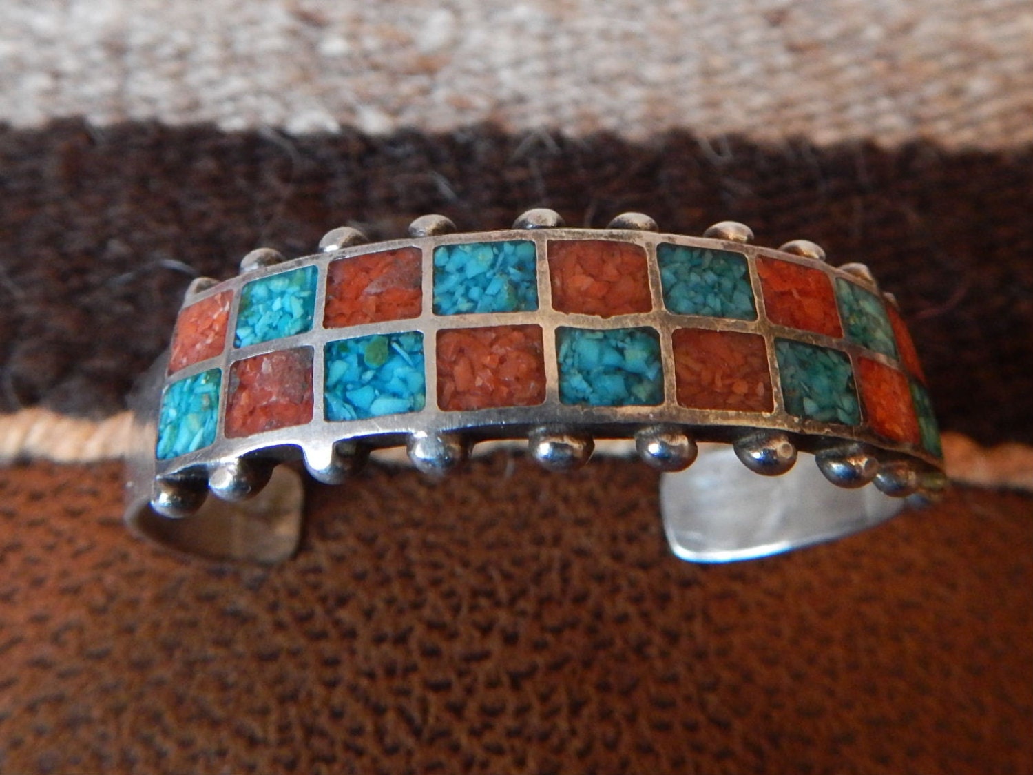 Old Pawn Sterling Turquoise Bracelet By LittleCherokeeValley