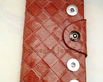 Get Snappy! Brown Leather Snap Wallet