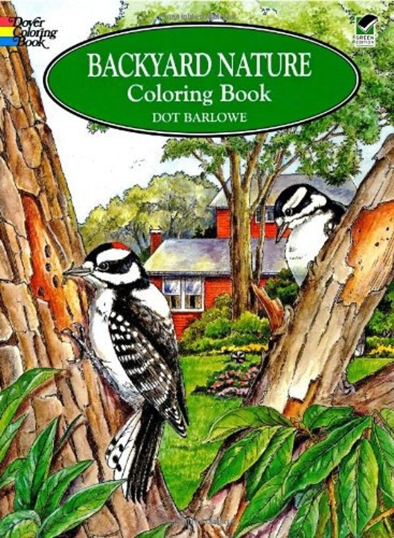 Dover Coloring Book Backyard Nature by CornucopiaoftheCrone