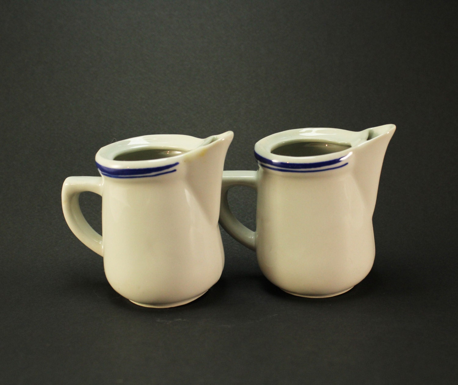 Small milk jug Set of two milk jug Pottery milk jug