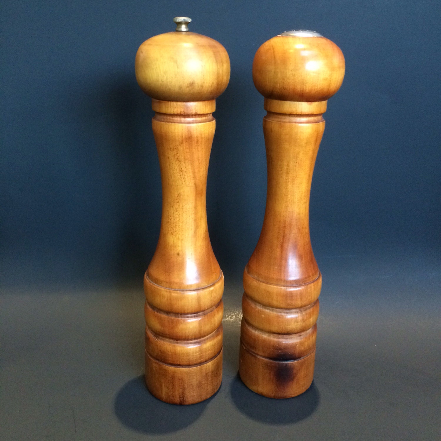 Huge Canadian Made Mid Century Baribocraft Salt and Pepper Shaker/ Mill