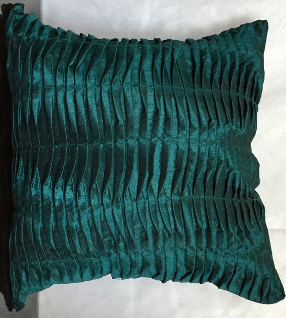 Teal Textured Pillows Teal Pleated Pillows & Shams Dark