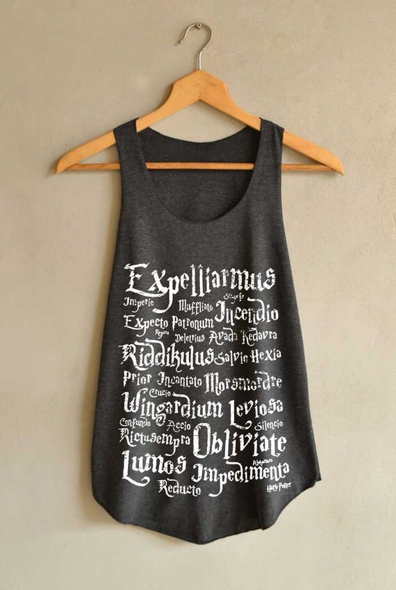 Harry Potter Spell Shirt Magic Spell Shirts by blackpearlmaker