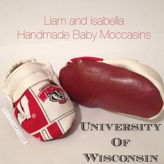 Wisconsin Badger Football Handmade Baby by LiamandIsabella on Etsy