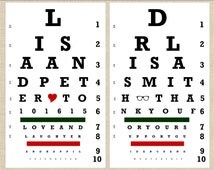 unique snellen eye chart related items etsy