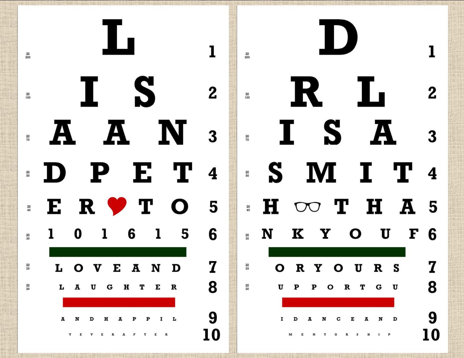 snellen eye chart deals on 1001 blocks